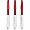Misaladejuegos Cañas Mission Darts Sabre Polycarbonate Roja Transparente Corta 34mm S1529