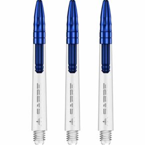 Misaladejuegos Cañas Mission Darts Sabre Polycarbonate Azul Transparente Corta 34mm S1532