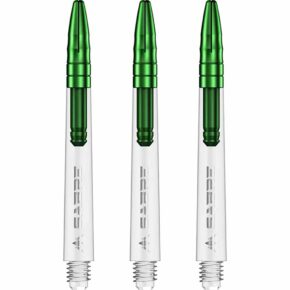 Misaladejuegos Cañas Mission Darts Sabre Polycarbonate Verde Transparente Larga 48mm S1533