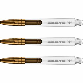 Misaladejuegos Cañas Mission Darts Sabre Polycarbonate Dorada Transparente Larga 48mm S1536 - Imagen 2