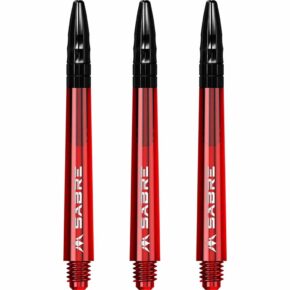 Misaladejuegos Cañas Mission Darts Sabre Polycarbonate Rojo Negro Larga 48mm S1545