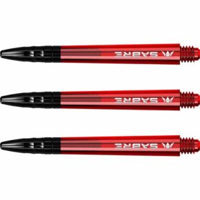 Misaladejuegos Cañas Mission Darts Sabre Polycarbonate Rojo Negro Corta 34mm S1547 - Imagen 2