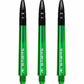 Misaladejuegos Cañas Mission Darts Sabre Polycarbonate Verde Negro Corta 34mm S1550