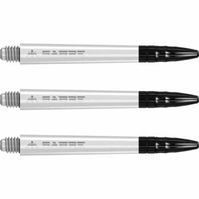 Misaladejuegos Cañas Mission Darts Sabre Polycarbonate Blanco Negro Larga 48mm S1554 - Imagen 2