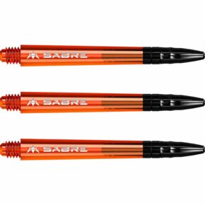 Misaladejuegos Cañas Mission Darts Sabre Polycarbonate Naranja Negro Corta 34mm S1559 - Imagen 2