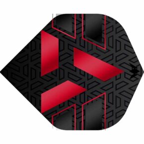 Misaladejuegos Plumas Mission Darts No2 Std Hazard Negro Rojo F3833 - Imagen 2