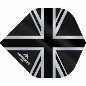 Misaladejuegos Plumas Mission Darts No2 Std Alliance Union Jack Negro 150 F3133 - Imagen 2
