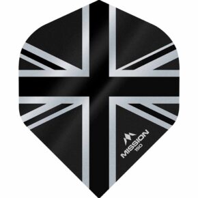 Misaladejuegos Plumas Mission Darts No2 Std Alliance Union Jack Negro 150 F3133
