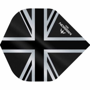 Misaladejuegos Plumas Mission Darts No2 Std Alliance Union Jack Negro 150 F3133 - Imagen 3