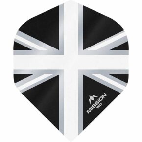 Misaladejuegos Plumas Mission Darts No2 Std Alliance Union Jack Negro Blanco 150 F3136