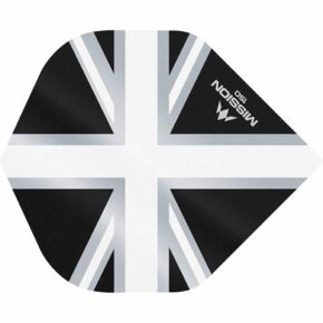 Misaladejuegos Plumas Mission Darts No2 Std Alliance Union Jack Negro Blanco 150 F3136 - Imagen 3