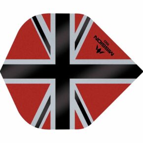 Misaladejuegos Plumas Mission Darts No2 Std Alliance-X Union Jack Negro Rojo 150 F3139 - Imagen 3