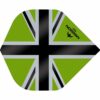 Misaladejuegos Plumas Mission Darts No2 Std Alliance-X Union Jack Negro Verde 150 F3140 - Imagen 3
