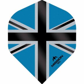 Misaladejuegos Plumas Mission Darts No2 Std Alliance-X Union Jack Azul Negro 150 F3142