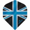 Misaladejuegos Plumas Mission Darts No2 Std Alliance Union Jack Negro Azul F3081