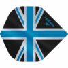 Misaladejuegos Plumas Mission Darts No2 Std Alliance Union Jack Negro Azul F3081 - Imagen 2