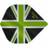 Misaladejuegos Plumas Mission Darts No2 Std Alliance Union Jack Negro Verde F3083 - Imagen 2