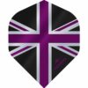 Misaladejuegos Plumas Mission Darts No2 Std Alliance Union Jack Negro Morado F3085