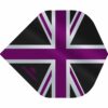 Misaladejuegos Plumas Mission Darts No2 Std Alliance Union Jack Negro Morado F3085 - Imagen 2