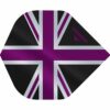 Misaladejuegos Plumas Mission Darts No2 Std Alliance Union Jack Negro Morado F3085 - Imagen 3
