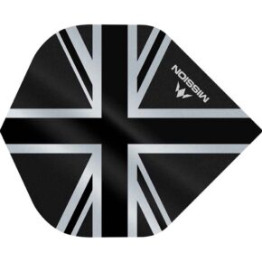 Misaladejuegos Plumas Mission Darts No2 Std Alliance Union Jack Negro F3087 - Imagen 2