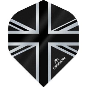 Misaladejuegos Plumas Mission Darts No2 Std Alliance Union Jack Negro F3087