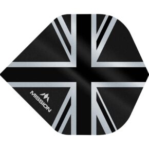 Misaladejuegos Plumas Mission Darts No2 Std Alliance Union Jack Negro F3087 - Imagen 3