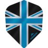 Misaladejuegos Plumas Mission Darts No6 Alliance Union Jack Negro Azul F3097