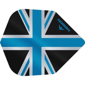 Misaladejuegos Plumas Mission Darts No6 Alliance Union Jack Negro Azul F3097 - Imagen 3