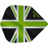 Misaladejuegos Plumas Mission Darts No6 Alliance Union Jack Negro Verde F3099 - Imagen 2