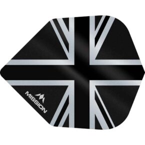 Misaladejuegos Plumas Mission Darts No6 Alliance Union Jack Negro F3103 - Imagen 2