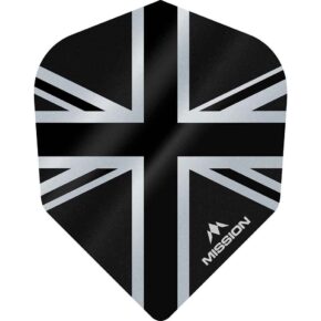 Misaladejuegos Plumas Mission Darts No6 Alliance Union Jack Negro F3103