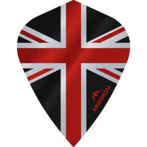 Misaladejuegos Plumas Mission Darts Kite Alliance Union Jack Negro Rojo F3090