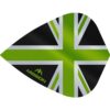 Misaladejuegos Plumas Mission Darts Kite Alliance Union Jack Negro Verde F3091 - Imagen 2