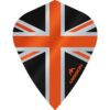 Misaladejuegos Plumas Mission Darts Kite Alliance Union Jack Negro Naranja F3092