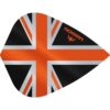 Misaladejuegos Plumas Mission Darts Kite Alliance Union Jack Negro Naranja F3092 - Imagen 2