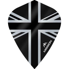 Misaladejuegos Plumas Mission Darts Kite Alliance Union Jack Negro F3095
