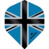 Misaladejuegos Plumas Mission Darts No2 Std Alliance-X Union Jack Negro Azul F3105