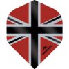 Misaladejuegos Plumas Mission Darts No2 Std Alliance-X Union Jack Negro Rojo F3106