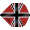 Misaladejuegos Plumas Mission Darts No2 Std Alliance-X Union Jack Negro Rojo F3106 - Imagen 2