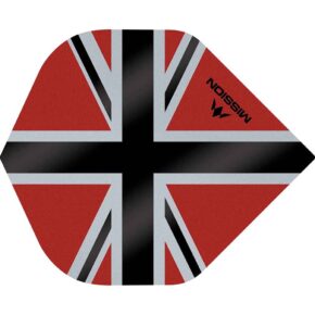 Misaladejuegos Plumas Mission Darts No2 Std Alliance-X Union Jack Negro Rojo F3106 - Imagen 3