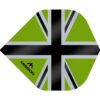Misaladejuegos Plumas Mission Darts No2 Std Alliance-X Union Jack Negro Verde F3107 - Imagen 2