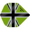 Misaladejuegos Plumas Mission Darts No2 Std Alliance-X Union Jack Negro Verde F3107 - Imagen 3