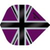 Misaladejuegos Plumas Mission Darts No2 Std Alliance-X Union Jack Negro Morado F3109 - Imagen 3