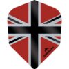 Misaladejuegos Plumas Mission Darts No6 Std Alliance-X Union Jack Negro Rojo F3120