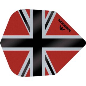Misaladejuegos Plumas Mission Darts No6 Std Alliance-X Union Jack Negro Rojo F3120 - Imagen 2
