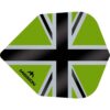 Misaladejuegos Plumas Mission Darts No6 Std Alliance-X Union Jack Negro Verde F3121 - Imagen 2