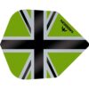 Misaladejuegos Plumas Mission Darts No6 Std Alliance-X Union Jack Negro Verde F3121 - Imagen 3