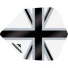 Misaladejuegos Plumas Mission Darts No6 Std Alliance-X Union Jack Negro Blanco F3125 - Imagen 2