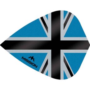 Misaladejuegos Plumas Mission Darts Kite Alliance-X Union Jack Negro Azul F3112 - Imagen 3